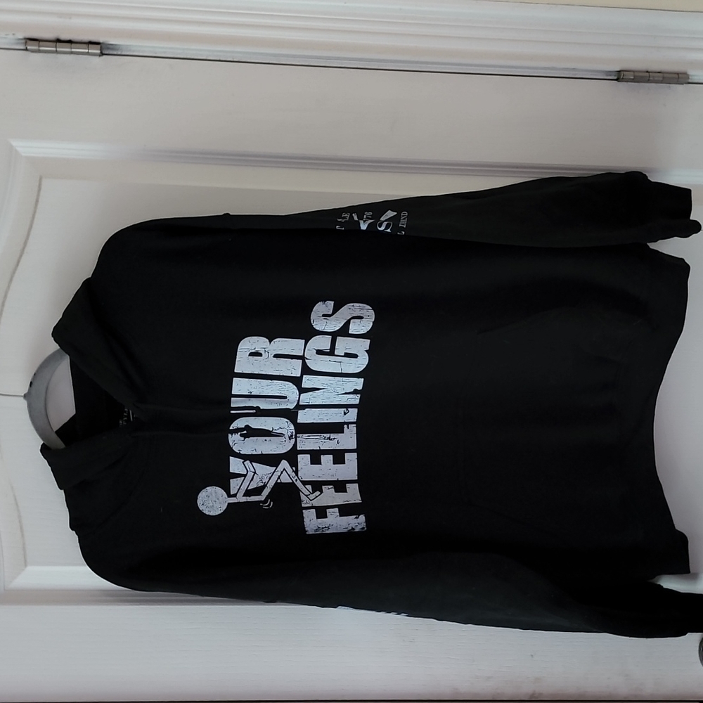 Black Sweatshirt YOUR FEELINGS by Grunt Style